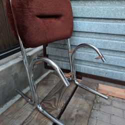 1) Vintage Chair Frame Mid-Century Chrome Tube Seat Douglas Furniture MCM 
