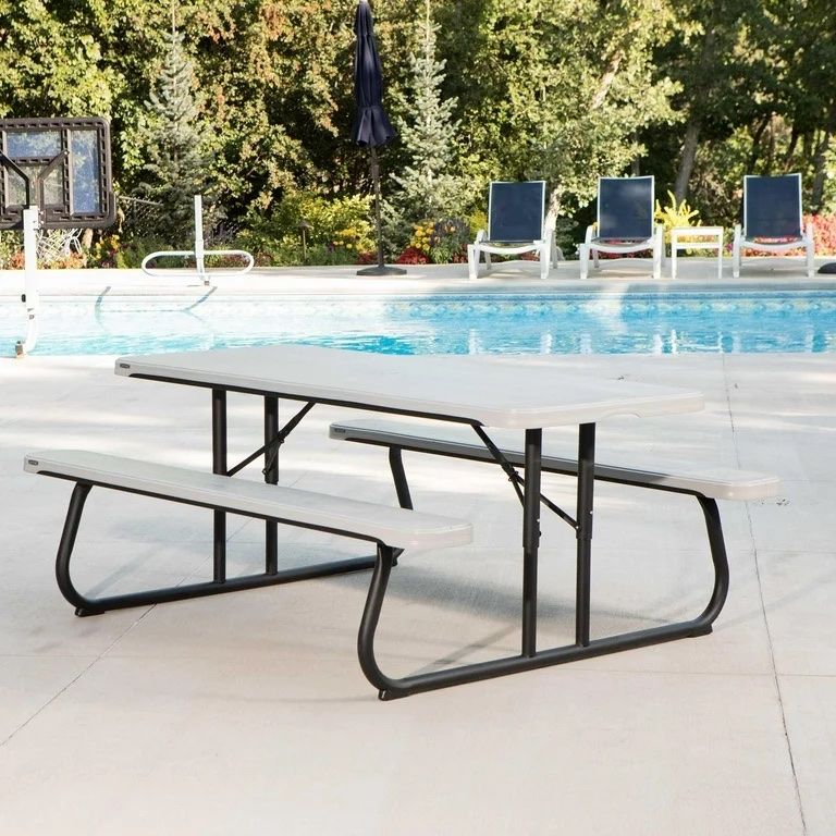 Lifetime 6 Ft Classic Folding Picnic Table