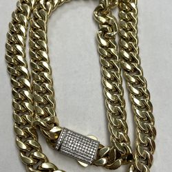 14k Cuban link chain  84 grams  26” inches  12mm