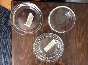 Mid century Glass Ashtrays Assortment.6