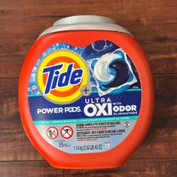 Tide POWER PODS Ultra OXI: Stain And  Odor Eliminators: 25 Pacs
