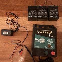 Electric Fence Controller, 3 Batteries 