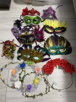 Holiday Birthday Face Masks Party Decor Costume 