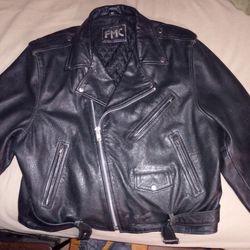 First Manufacturing Company Genuine Leather Jacket 