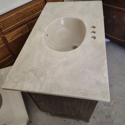 36 In Flat Almond With White Swirl 