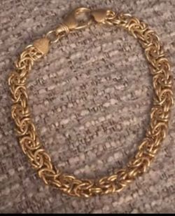 Overview of Gold Over .925 Silver OT Turkey Made Bracelet