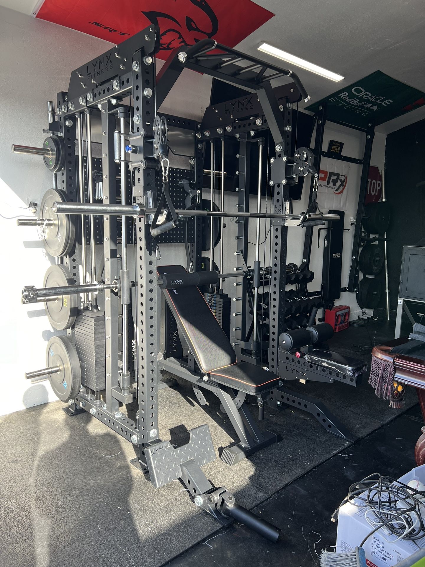 FULLY LOADED - FREE DELIVERY🟢All In One Home Gym🟢 Cable Machine🟢Smith Machine🟢Squat Rack