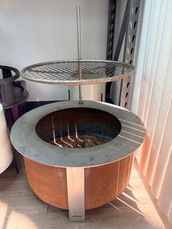 Breeo x24 fire pit with cooking grill outpost