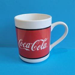 Coca Cola Gibson Coffee Mug Red White Ceramic 1996 Vintage Collectible Cup.