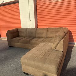 Large Brown Sectional - FREE DELIVERY 