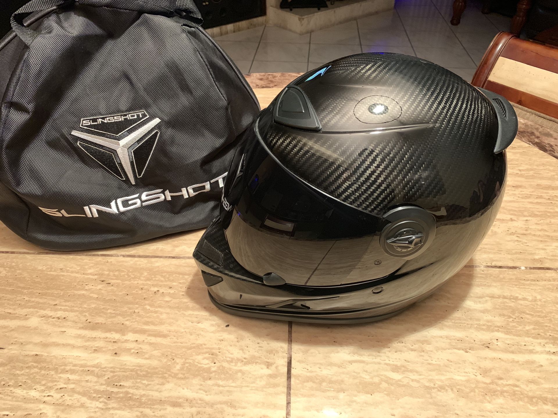 Polaris Slingshot Carbon Fiber Helmet w/Travel Bag for Sale in Pembroke