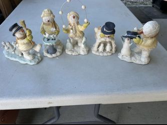 Snowman – 5 Russ Ice Sculptures collectibles