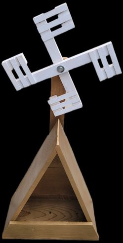 Windmill Planter !*! Handcrafted !*! Brand New !*!