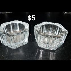 Mikasa Crystal Tea Lite Holders
