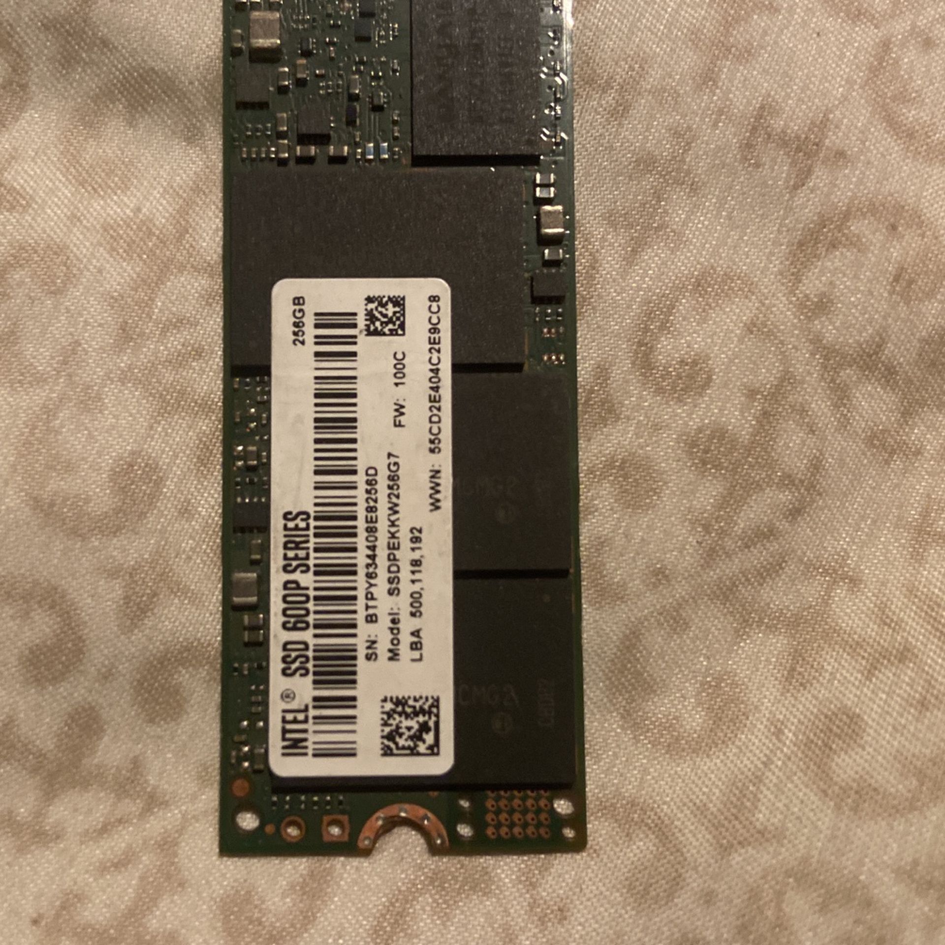 Knurre Børnecenter Alert Intel SSD 600p Series (256GB, M.2) for Sale in San Diego, CA - OfferUp