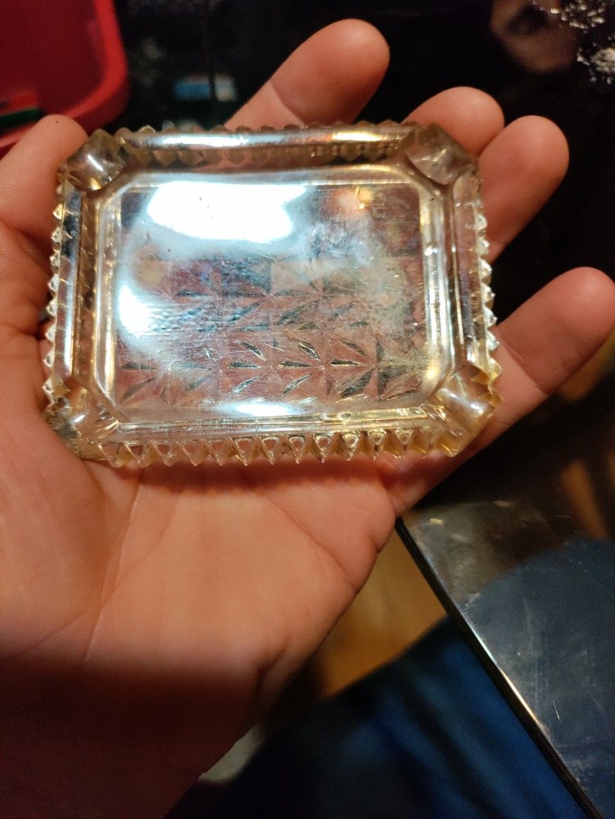 Vintage Glass Ashtray