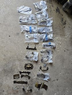 20+ Antique Brass Finish Cabinet Pulls - See complete description