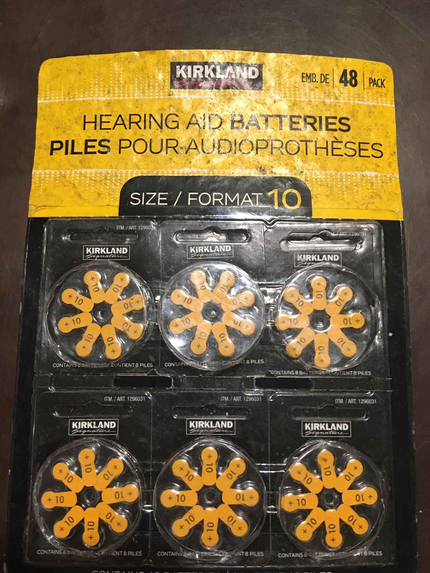 Costco Hearing aid batteries. 48 pack size 10 for Sale in Manchester