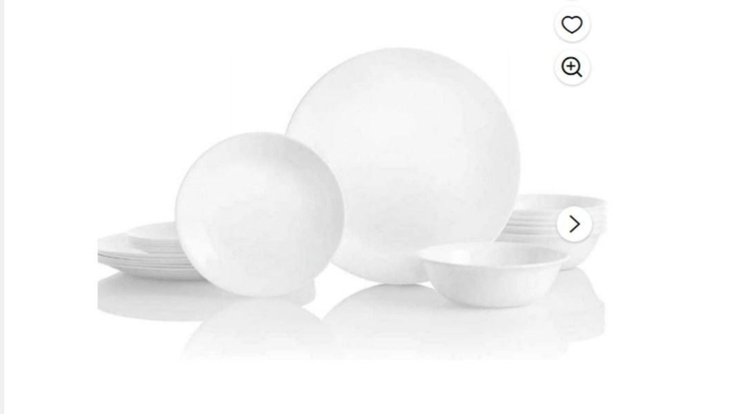 Corelle Winter Frost White 18-Piece
Glass Dinnerware Set (Service for 6)