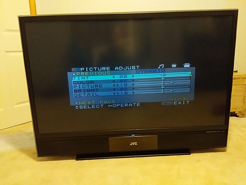 ** Pending** Jvc 61" D-ILA HD TV
