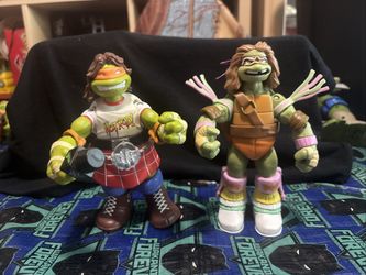 WWE Ninja Super Stars  Donatello & Michelangelo Has Ultimate Warrior WWE TMNT