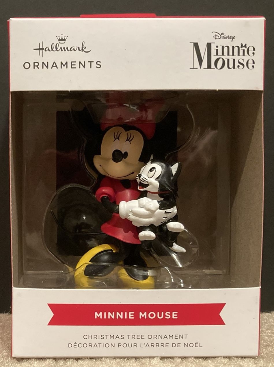 Hallmark Disney Minnie Mouse Holding Kitten 2024 Christmas Ornament