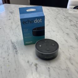 Amazon Echo Dot - Black 2nd Gen - comes with cord and cube