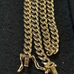 10 kt gold cuban 4.5 mm $1100