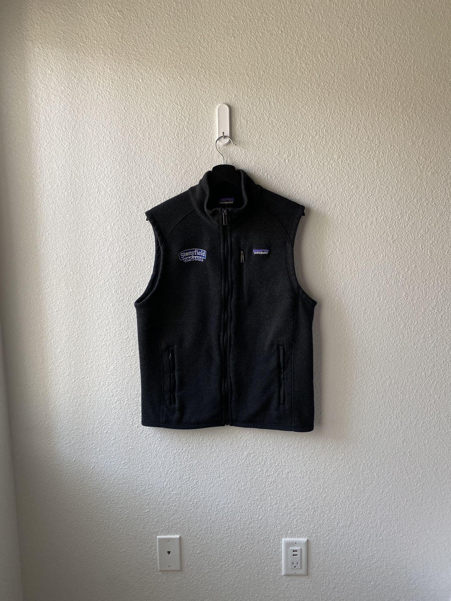 Patagonia Vest Stonyfield Organic Black Men’s Large