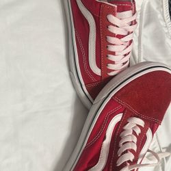 Red/white Vans