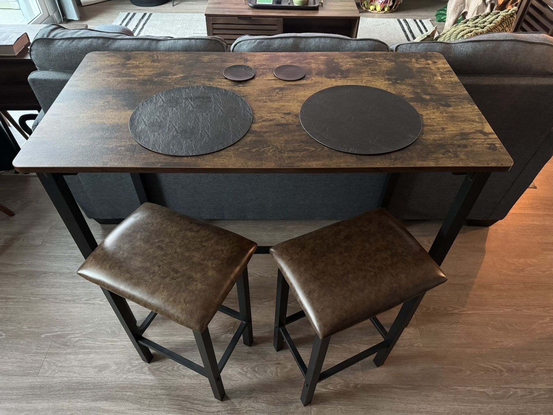 Bar Table W/ 2 Stools 