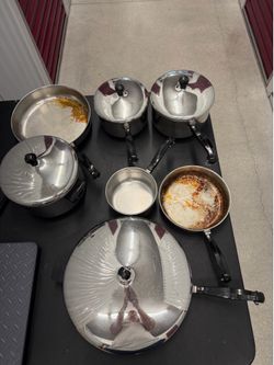 Farberware Classic Series Stainless Steel 11 piece Cookware Set Vintage