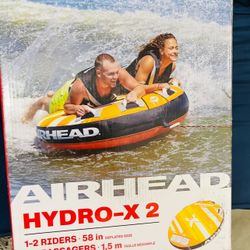 Airhead HYDRO-X2 58inch  + 2 Person Raft With Cooler + 2 More Rafts *NEW IN BOX 