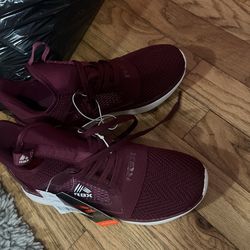 Burgundy Tennis Shoes 