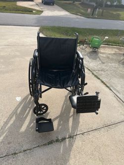 Standard Manual Wheelchair with Footrests