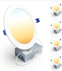 Ensenior 4 Pack 7 Inch LED Recessed Ceiling Lights