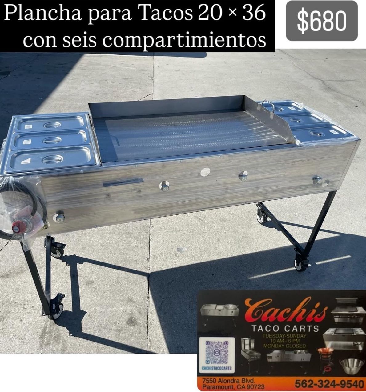 Plancha Nuevas Para Taquizas Con Mangera I Regulador