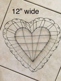 Heart wire basket 12” perfect valentines gift