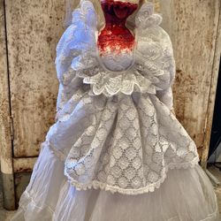 Jawless Bride Porcelain Doll