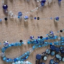Blue Necklaces Braxelets Jewelry