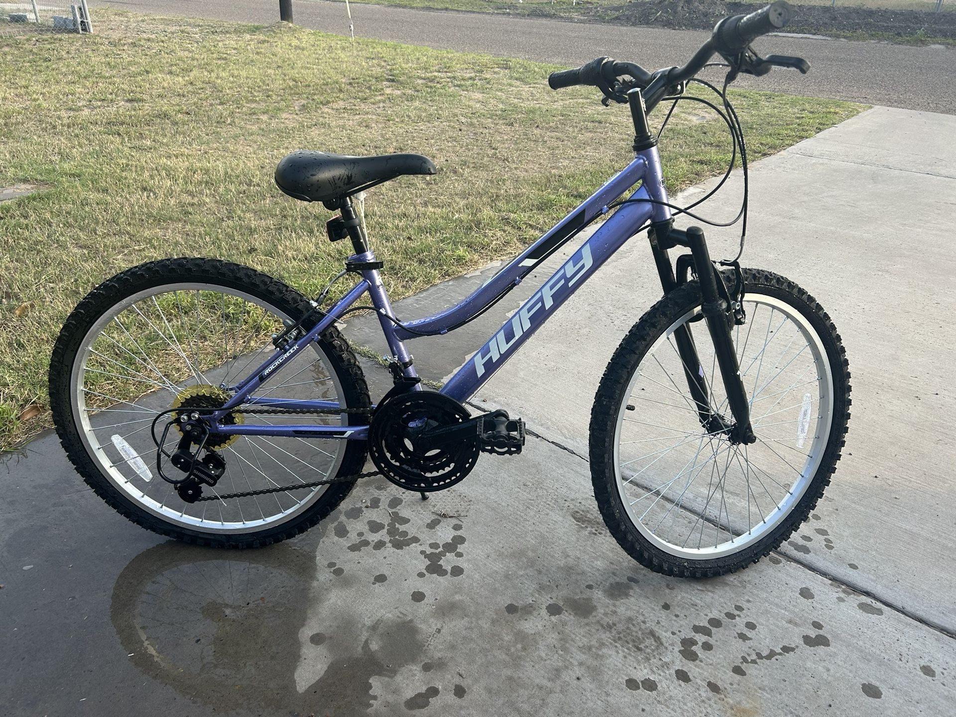 24" Huffy Rock Creek Mountain Bike, Purple Lilac