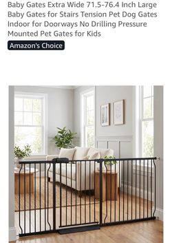 Extra wide gate