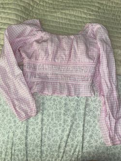 Girls M pink top