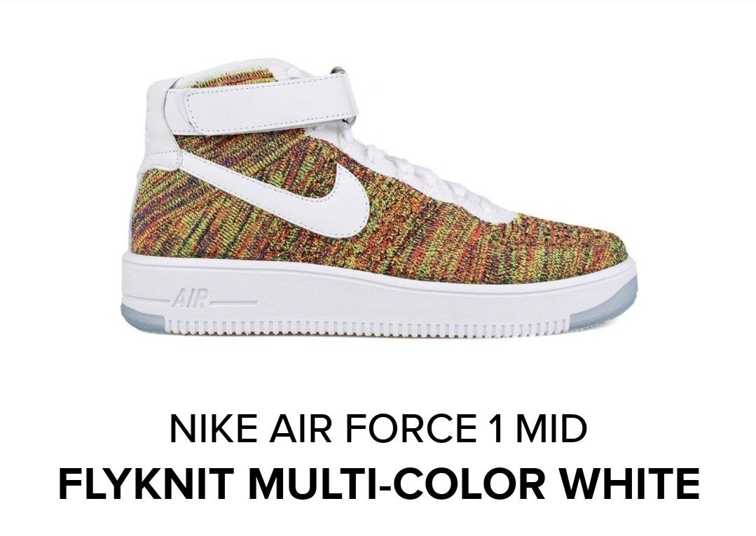 NIKE AF1 ULTRA FLYKNIT MID 817420 700 MENS SIZE 7.5