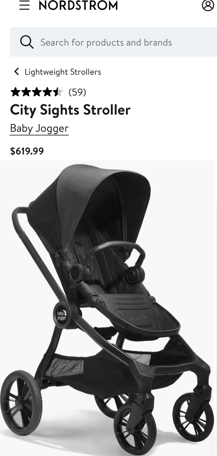 Brand New Baby Jogger City Sights Stroller And Diaper Bag