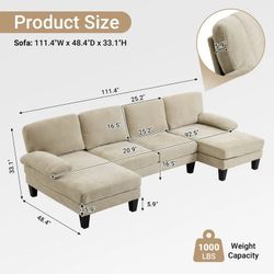 U-Shaped Sectional Sofa