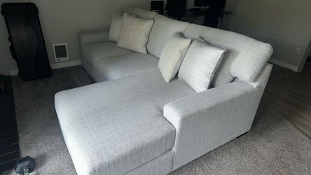 Sofa chaise and ottoman