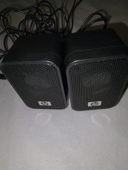 Used HP Black Computer Speakers