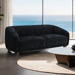 SOFÁ & LOVESEAT MODERN BLACK 