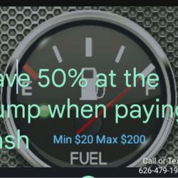 50% Off At The Pump